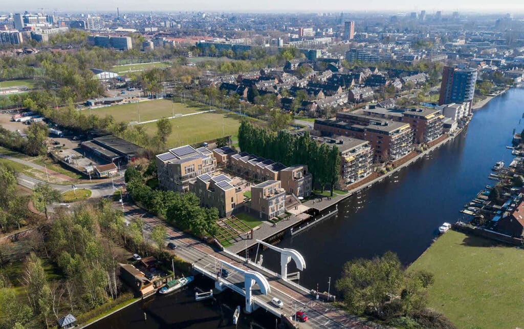 Compact woonproject aan de Oude Rijn