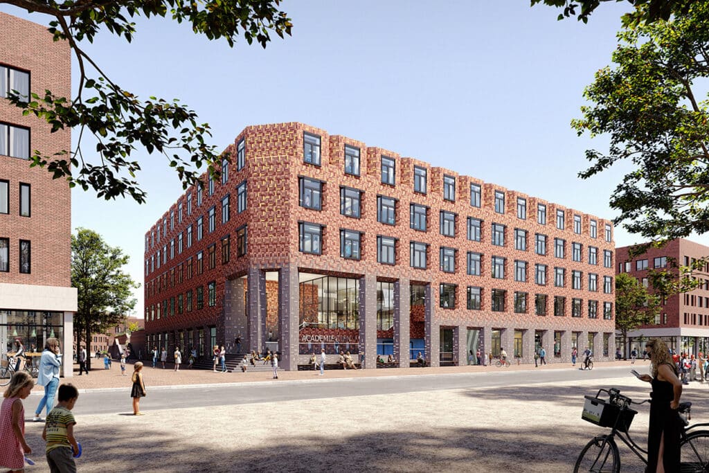 Nieuw gebouw Academie Tien in Utrecht